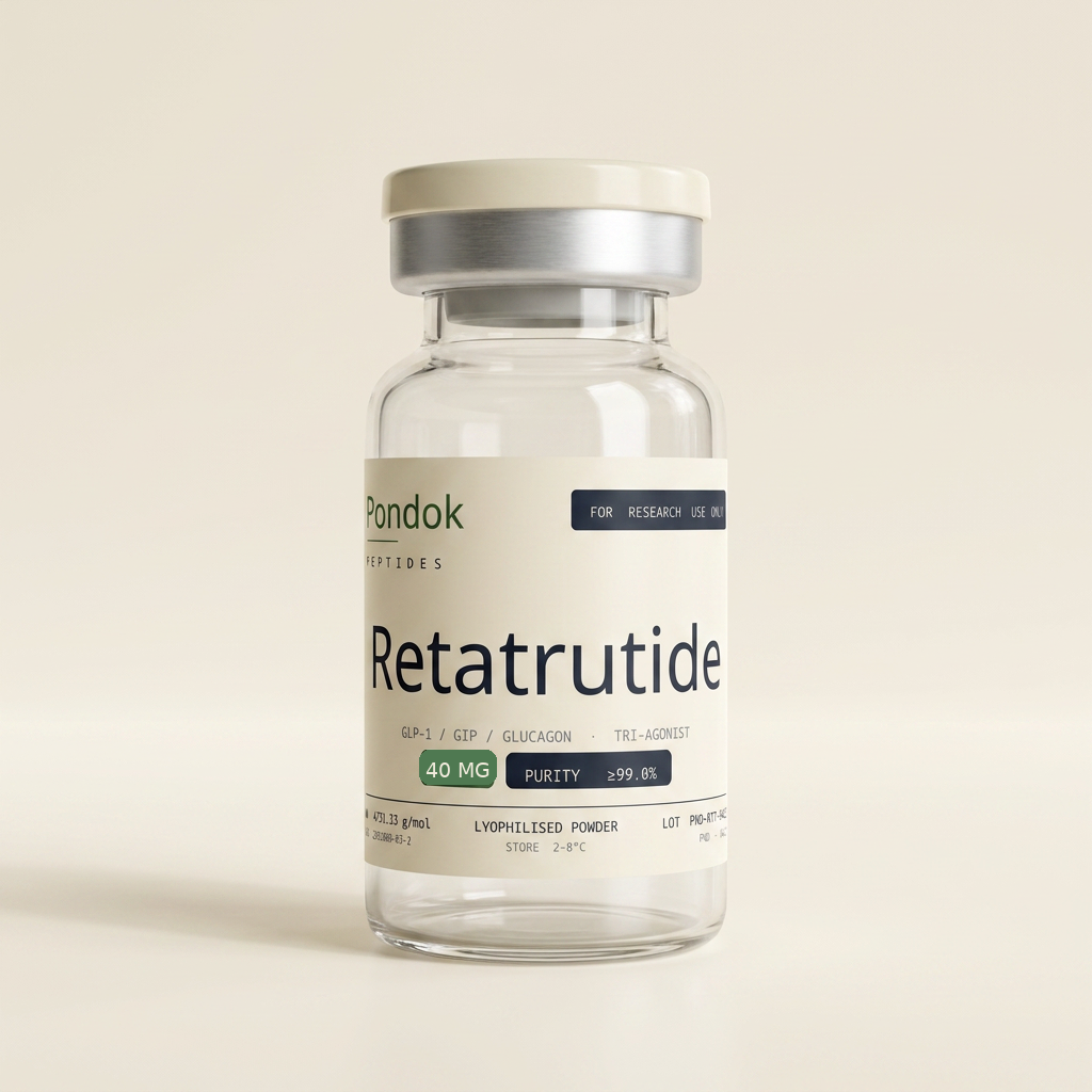 Retatrutide 40mg vial - Pondok Peptides